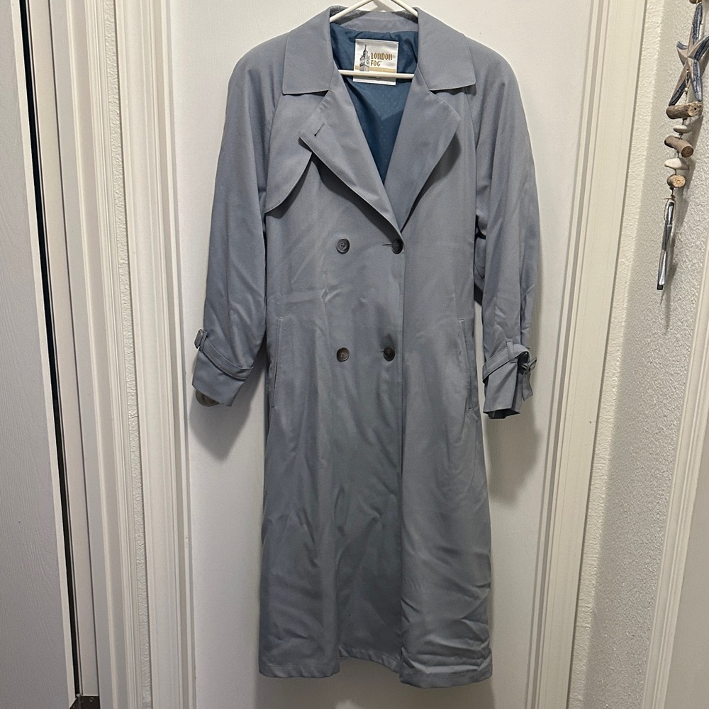 London Fog Grey Trenchcoat size 10reg